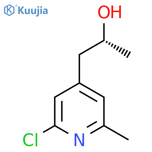 (2R)-1-(2-chloro-6-methylpyridin-4-yl)propan-2-ol structure