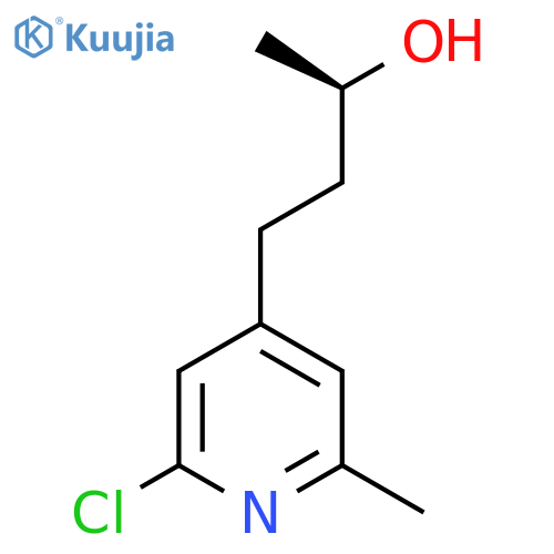 (2R)-4-(2-chloro-6-methylpyridin-4-yl)butan-2-ol structure