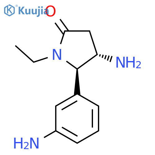 4-amino-5-(3-aminophenyl)-1-ethylpyrrolidin-2-one structure