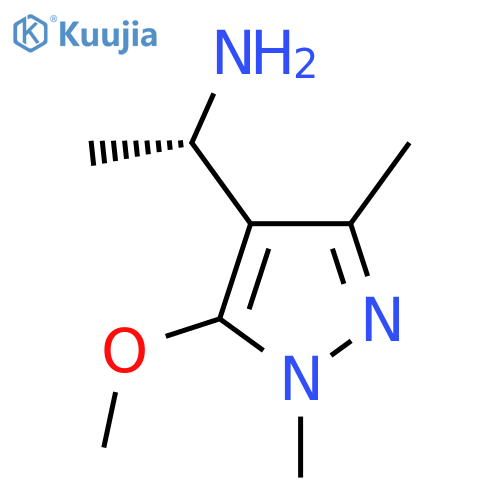 (1S)-1-(5-methoxy-1,3-dimethyl-1H-pyrazol-4-yl)ethan-1-amine structure
