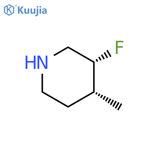 rac-(3R,4R)-3-fluoro-4-methylpiperidine structure