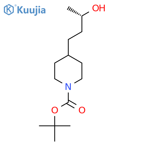 tert-butyl 4-(3S)-3-hydroxybutylpiperidine-1-carboxylate structure