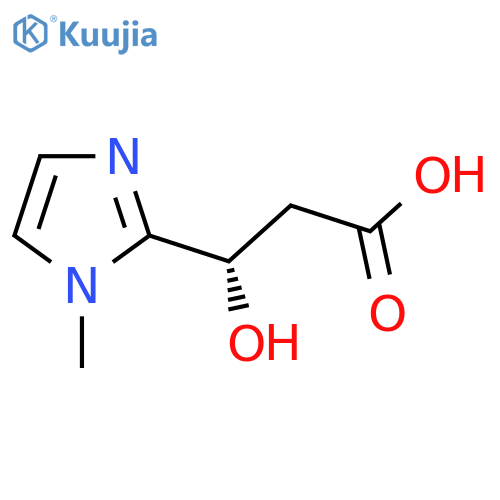 (3S)-3-hydroxy-3-(1-methyl-1H-imidazol-2-yl)propanoic acid structure