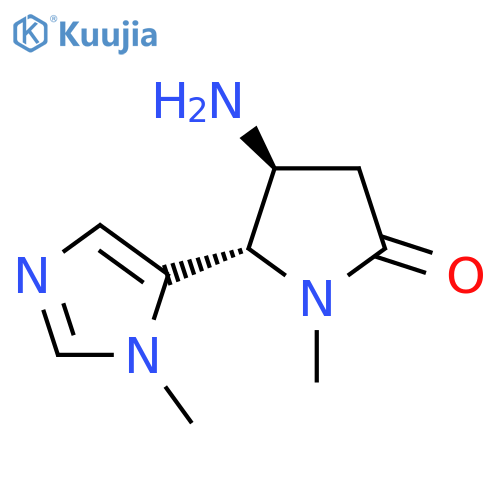4-amino-1-methyl-5-(1-methyl-1H-imidazol-5-yl)pyrrolidin-2-one structure