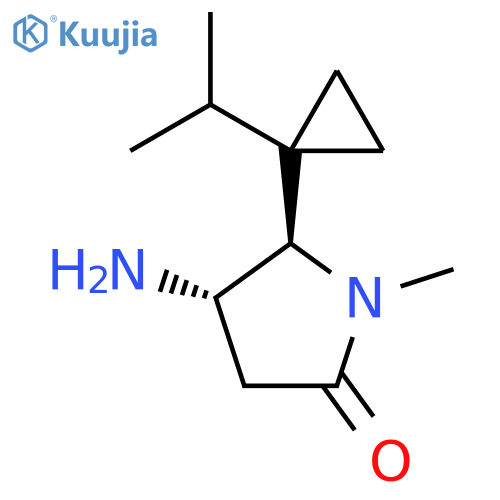 4-amino-1-methyl-5-1-(propan-2-yl)cyclopropylpyrrolidin-2-one structure