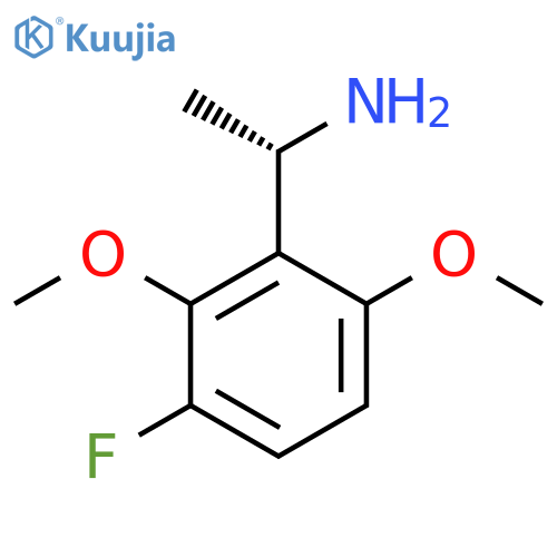 (1S)-1-(3-fluoro-2,6-dimethoxyphenyl)ethan-1-amine structure
