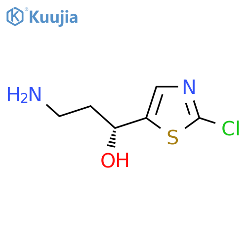 (1R)-3-amino-1-(2-chloro-1,3-thiazol-5-yl)propan-1-ol structure