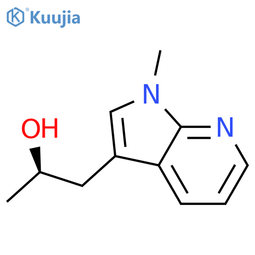 (2R)-1-{1-methyl-1H-pyrrolo2,3-bpyridin-3-yl}propan-2-ol structure