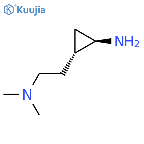 rac-(1R,2R)-2-2-(dimethylamino)ethylcyclopropan-1-amine structure