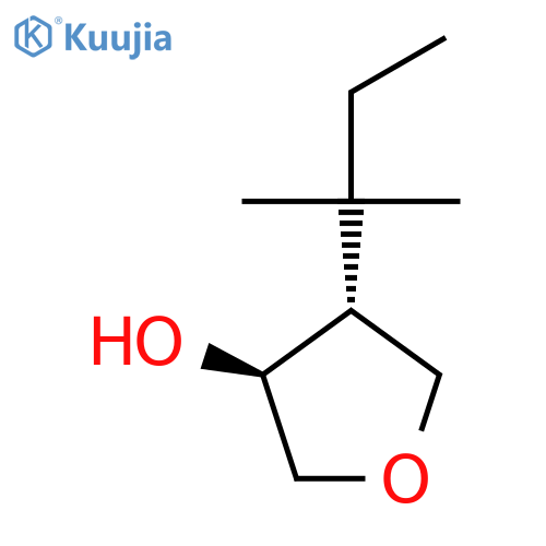 rac-(3R,4S)-4-(2-methylbutan-2-yl)oxolan-3-ol structure