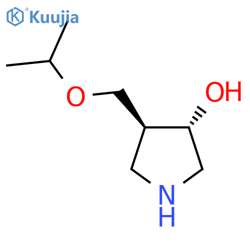 rac-(3R,4R)-4-(propan-2-yloxy)methylpyrrolidin-3-ol structure
