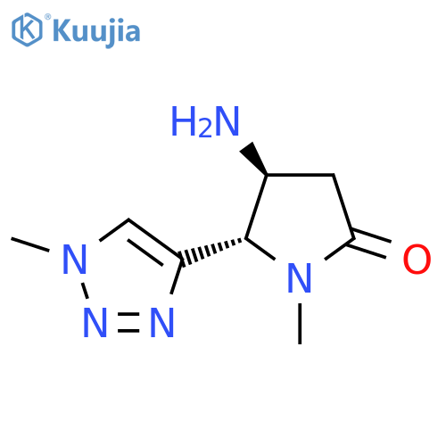 4-amino-1-methyl-5-(1-methyl-1H-1,2,3-triazol-4-yl)pyrrolidin-2-one structure