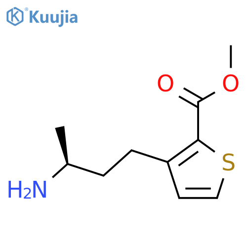 methyl 3-(3S)-3-aminobutylthiophene-2-carboxylate structure
