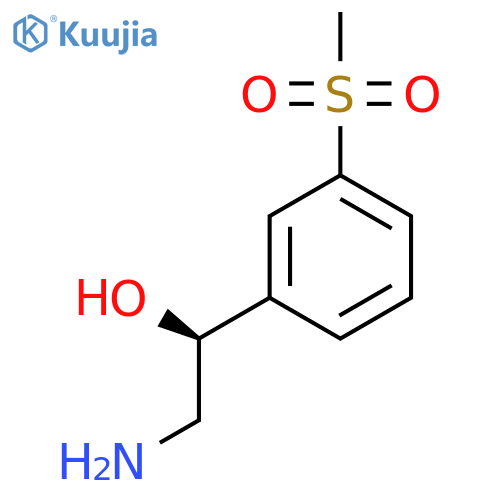 (1S)-2-amino-1-(3-methanesulfonylphenyl)ethan-1-ol structure