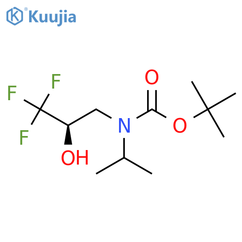 tert-butyl N-(propan-2-yl)-N-(2R)-3,3,3-trifluoro-2-hydroxypropylcarbamate structure