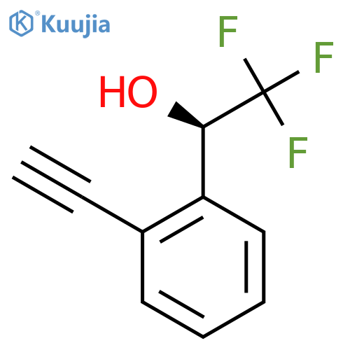 (1R)-1-(2-ethynylphenyl)-2,2,2-trifluoroethan-1-ol structure