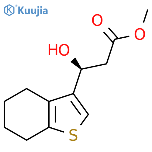 methyl (3S)-3-hydroxy-3-(4,5,6,7-tetrahydro-1-benzothiophen-3-yl)propanoate structure