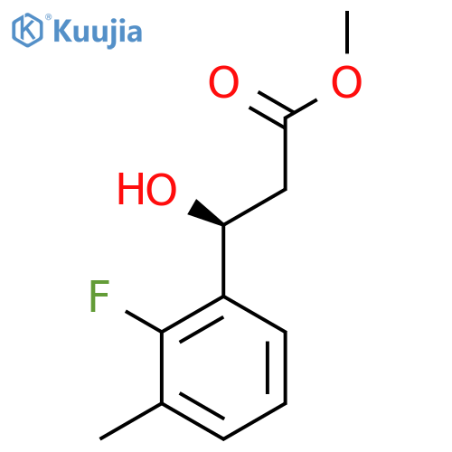 methyl (3S)-3-(2-fluoro-3-methylphenyl)-3-hydroxypropanoate structure