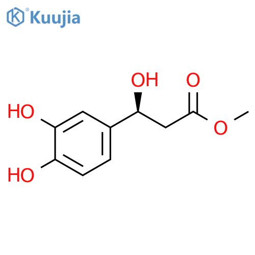 methyl (3S)-3-(3,4-dihydroxyphenyl)-3-hydroxypropanoate structure