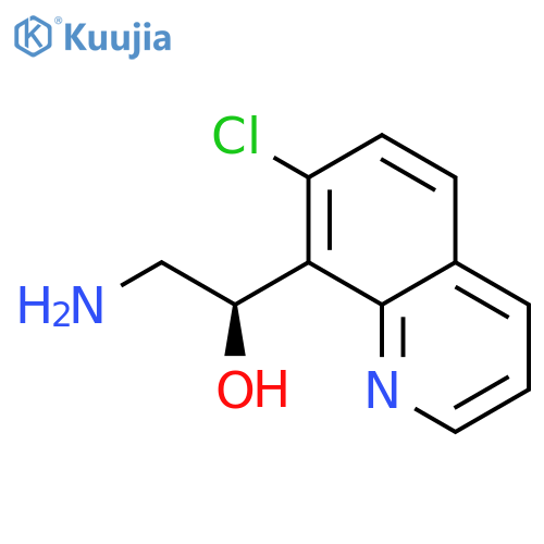 (1R)-2-amino-1-(7-chloroquinolin-8-yl)ethan-1-ol structure
