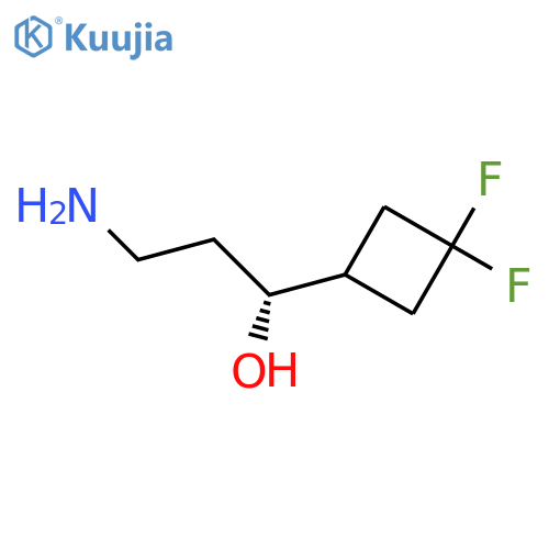 (1R)-3-amino-1-(3,3-difluorocyclobutyl)propan-1-ol structure