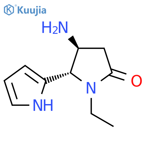 4-amino-1-ethyl-5-(1H-pyrrol-2-yl)pyrrolidin-2-one structure