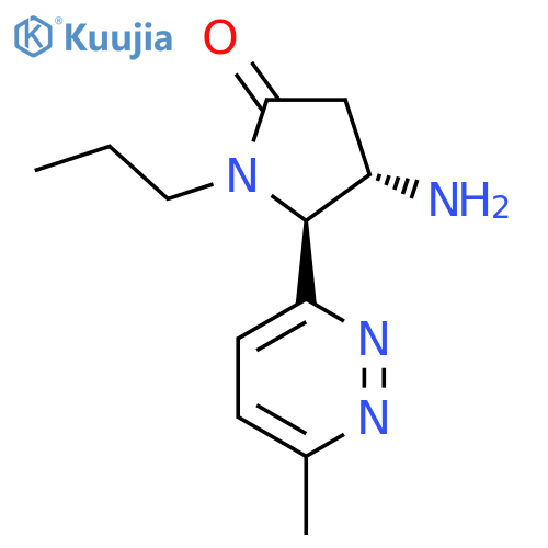 4-amino-5-(6-methylpyridazin-3-yl)-1-propylpyrrolidin-2-one structure