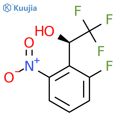 (1R)-2,2,2-trifluoro-1-(2-fluoro-6-nitrophenyl)ethan-1-ol structure