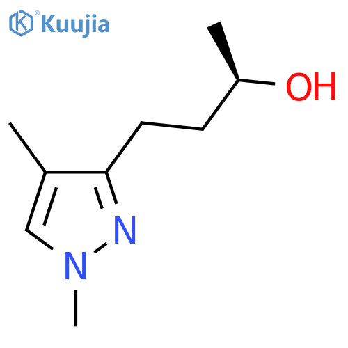 (2R)-4-(1,4-dimethyl-1H-pyrazol-3-yl)butan-2-ol structure