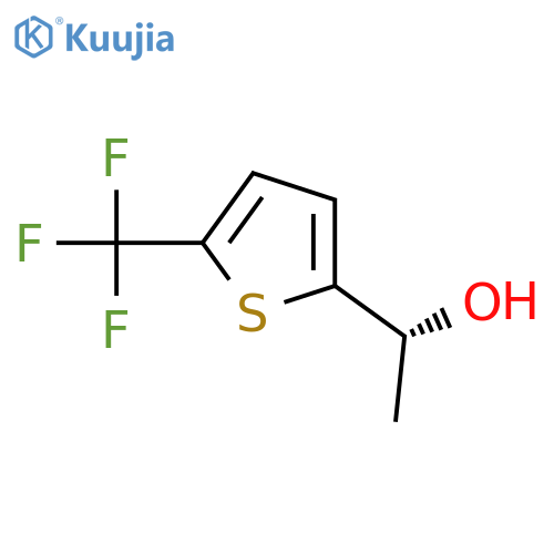 (1R)-1-5-(trifluoromethyl)thiophen-2-ylethan-1-ol structure