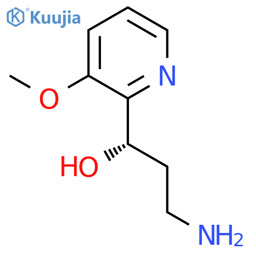 (1S)-3-amino-1-(3-methoxypyridin-2-yl)propan-1-ol structure
