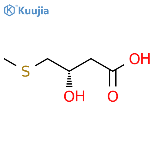(3S)-3-hydroxy-4-(methylsulfanyl)butanoic acid structure