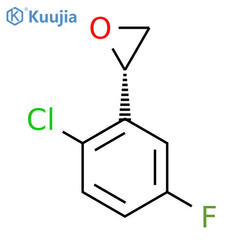 (2S)-2-(2-chloro-5-fluorophenyl)oxirane structure
