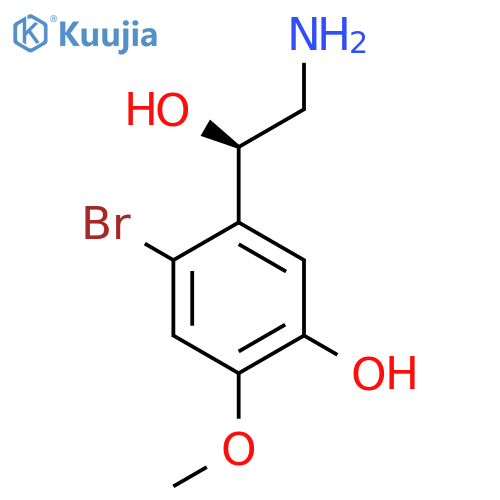 5-(1R)-2-amino-1-hydroxyethyl-4-bromo-2-methoxyphenol structure