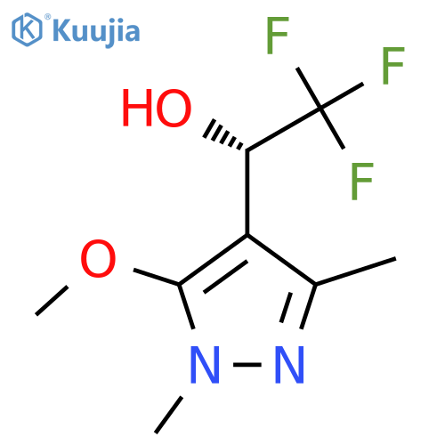 (1S)-2,2,2-trifluoro-1-(5-methoxy-1,3-dimethyl-1H-pyrazol-4-yl)ethan-1-ol structure