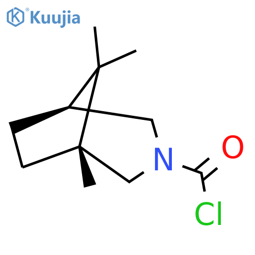(1R,5S)-1,8,8-trimethyl-3-azabicyclo3.2.1octane-3-carbonyl chloride structure