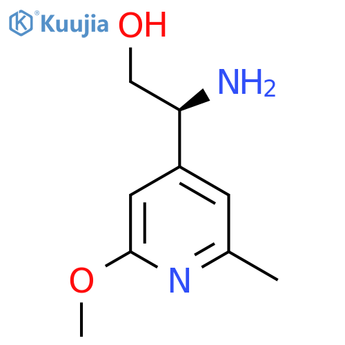 (2S)-2-amino-2-(2-methoxy-6-methylpyridin-4-yl)ethan-1-ol structure