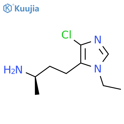 (2R)-4-(4-chloro-1-ethyl-1H-imidazol-5-yl)butan-2-amine structure