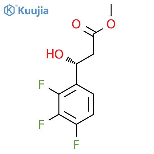 methyl (3R)-3-hydroxy-3-(2,3,4-trifluorophenyl)propanoate structure