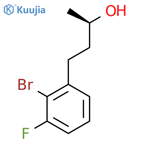 (2R)-4-(2-bromo-3-fluorophenyl)butan-2-ol structure
