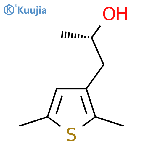 (2S)-1-(2,5-dimethylthiophen-3-yl)propan-2-ol structure