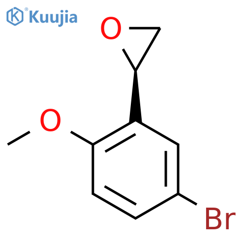 (2R)-2-(5-bromo-2-methoxyphenyl)oxirane structure