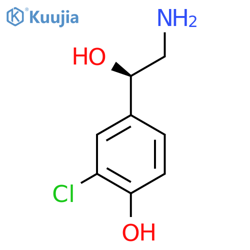 4-(1R)-2-amino-1-hydroxyethyl-2-chlorophenol structure