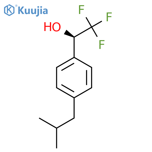 (1R)-2,2,2-trifluoro-1-4-(2-methylpropyl)phenylethan-1-ol structure