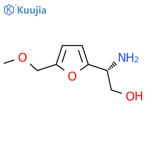 (2R)-2-amino-2-5-(methoxymethyl)furan-2-ylethan-1-ol structure