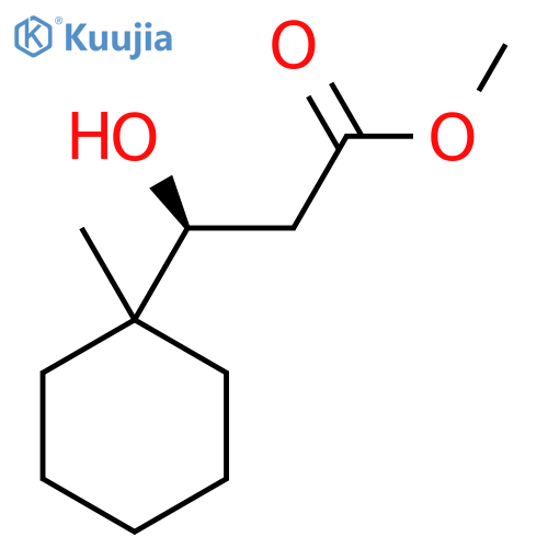 methyl (3S)-3-hydroxy-3-(1-methylcyclohexyl)propanoate structure