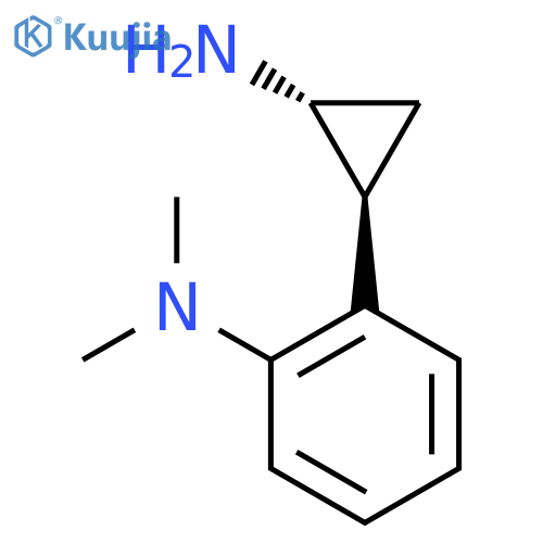 rac-2-(1R,2S)-2-aminocyclopropyl-N,N-dimethylaniline structure
