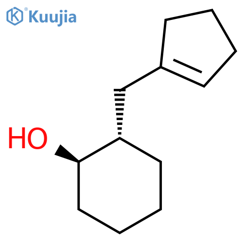 rac-(1R,2S)-2-(cyclopent-1-en-1-yl)methylcyclohexan-1-ol structure