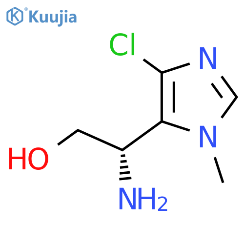 (2S)-2-amino-2-(4-chloro-1-methyl-1H-imidazol-5-yl)ethan-1-ol structure