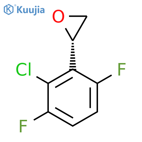 (2S)-2-(2-chloro-3,6-difluorophenyl)oxirane structure